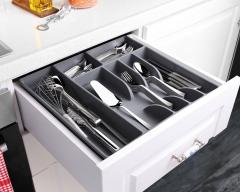 Large cutlery tray 43.5x42.5x5 cm, gray Emhouse EP-901