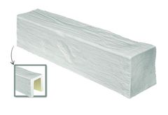 Decorative beam Decowood Modern ED 105 (3m) classic white 19x13