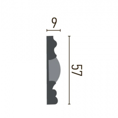 Молдинг Gaudi Decor CR 3057 (2.44м) Flexi