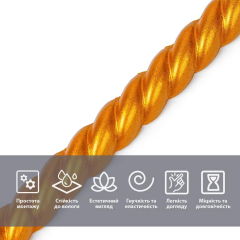 Молдинг Sticker wall 5000х10х7мм Золотой SW-00002680