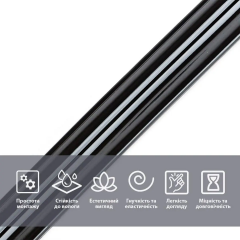 Молдинг Sticker wall 5000х30х9,5 мм Черный SW-00002676