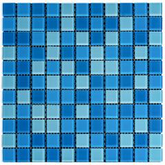 Decorative glass mosaic Sticker wall blue 298х298х4,5мм SW-00002354