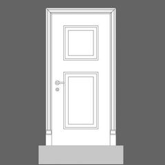 Дверное обрамление Orac Decor Дверная панель D503