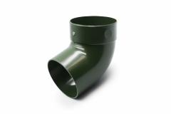 Отвод трубы одномуфтовый 67° зеленый 100мм RainWay