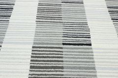 Килим Ворсистий килим Panache block stripe ivory gray