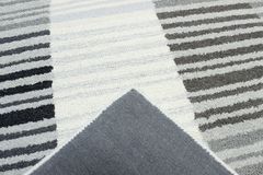Carpet Panache block stripe ivory gray