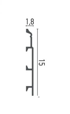 Плинтус из полиуретана Grand Decor HCR 510 (2.00м)