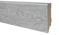 Плинтус МДФ дуб светло-серый 80х16 мм, шт