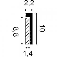 Плинтус из дюрополимера Orac Decor SX171-RAL9003
