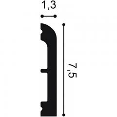 Плинтус из дюрополимера Orac Decor SX183-RAL9003