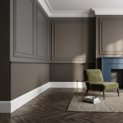 Плинтус из дюрополимера Orac Decor SX183-RAL9003