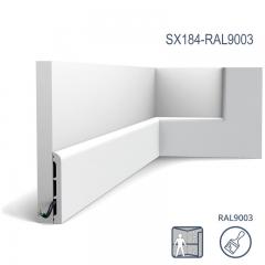 Плинтус из дюрополимера Orac Decor SX184-RAL9003