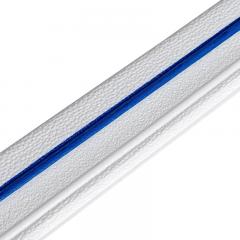 Плінтус РР самоклеючий білий з синьою смужкою Sticker wall 2300*70*4мм (D) SW-00001831
