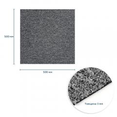 Плитка под ковролин Sticker wall без клеевого слоя 500х500х3мм Графит SW-00002709