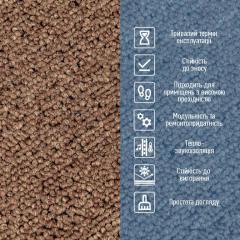 Плитка под ковролин Sticker wall без клеевого слоя 500х500х3мм Шоколад SW-00002710