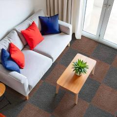 Плитка под ковролин Sticker wall без клеевого слоя 500х500х3мм Шоколад SW-00002710