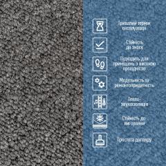 Плитка под ковролин Sticker wall без клеевого слоя 500х500х3мм Тёмно-Серый SW-00002711