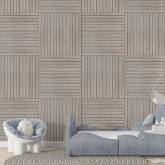 Покрытие виниловое самоклеющееся 3D рейки Sticker wall 600х600х2,8мм SW-00003244