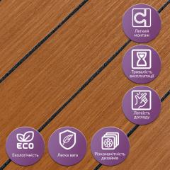 Покрытие виниловое самоклеющееся 3D рейки Sticker wall 600х600х2,8мм SW-00003246