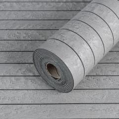 Покрытие виниловое самоклеющееся 3D рейки в рулоне Sticker wall 600х3000х3мм Светло-серый (D) SW-00003398
