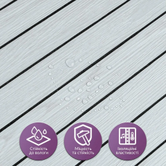 Покриття вінілове самоклеюче 3D рейки в рулоні Sticker wall Скандинавський Дуб 600х2900х3мм (D) SW-00002905