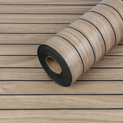Покрытие виниловое самоклеющееся 3D рейки в рулоне Sticker wall Тик Ореховый 600х2900х3мм SW-00002906