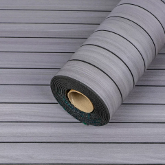 Покрытие виниловое самоклеющееся 3D рейки в рулоне Sticker wall Тик Седой 600х2900х3мм (D) SW-00002907