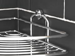 Corner shelf 3-tier 20*20*48 cm, chrome BK023H