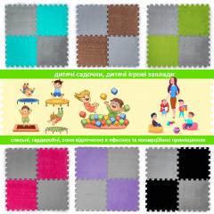 Пол-пазл плюшевый Sticker wall Светло-серый 30*30*1cm (D) SW-00002080