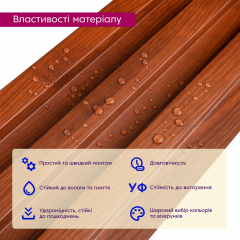 Рейка декоративная WPC стеновая Sticker wall 200х27х2900мм SW-00003003