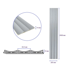 Рейка декоративная WPC стеновая Sticker wall 205х14х2900мм SW-00003015