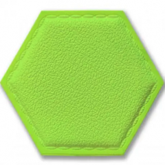 Самоклеющиеся 3D панель шестиугольник под кожу Sticker wall Зеленый 1102