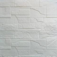 Самоклеющиеся 3D панель Sticker wall под камень 180 Белый битый кирпич