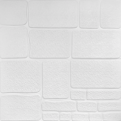Самоклеющиеся 3D панель Sticker wall под камень Белый 151 SW-00001155