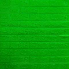 Самоклеющиеся 3D панель Sticker wall под кирпич Зеленый 700x770x3мм