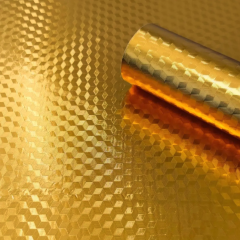 Самоклеющиеся пленка Sticker wall 3D кубы золото MM-6008-1