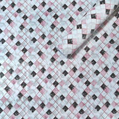 Самоклеющиеся пленка Sticker wall Розовая мозаика KN-X0187-1 SW-00001233
