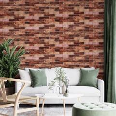 Самоклеящаяся 3D панель Sticker wall 700мм*770мм*3мм BROWN под кирпич SW-00001771