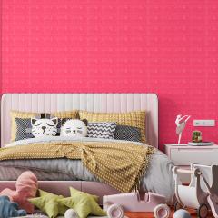 Самоклеящаяся 3D панель Sticker wall малиново-красная 700х770х5мм SW-00001364