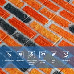 Self-adhesive 3D panel Sticker wall for beige-brown brick Ekaterinoslav 700x770x3mm SW-00001440