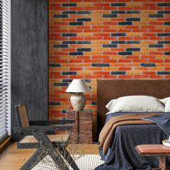 Self-adhesive 3D panel Sticker wall for beige-brown brick Ekaterinoslav 700x770x3mm SW-00001440