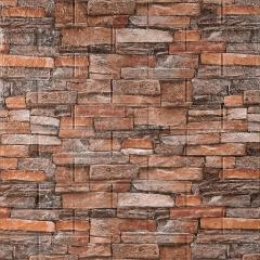 Самоклеюча 3D панель Sticker wall під камінь червоний пісковик 700x770x3мм SW-00001319