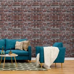 Самоклеюча 3D панель Sticker wall під червоний катеринослав цегла 700х770х3мм SW-00001164