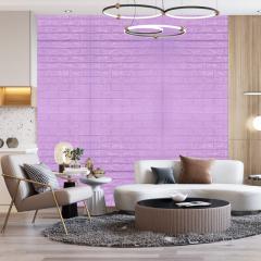 Самоклеящаяся 3D панель Sticker wall пурпурная 700х770х5мм SW-00001334