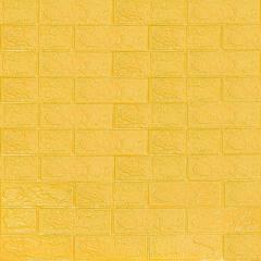Самоклеящаяся 3D панель Sticker wall желтый кирпич 700х770х3мм SW-00001894