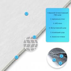 Самоклеюча гнучка шовкова штукатурка у рулоні Sticker wall 600х3000х2,5мм Перлинний білий SW-00002999