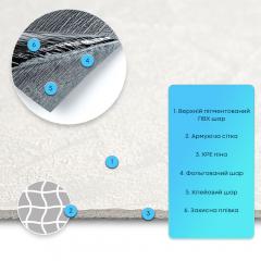 Самоклеящаяся гибкая штукатурка Sticker wall 600х600х2,5мм Белая SW-00002982