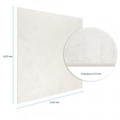 Самоклеящаяся гибкая штукатурка Sticker wall 600х600х2,5мм Белая SW-00002989