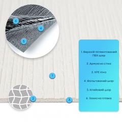 Самоклеящаяся гибкая штукатурка Sticker wall 600х600х2,5мм Бело-молочная SW-00002988