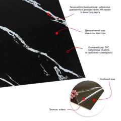 Self-adhesive LVT tiles Sticker wall 610х610х1,5mm SW-00003275